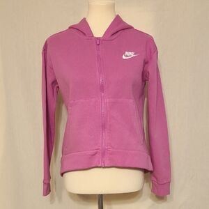 Nike Pink Full Zip Fleece Hoodie